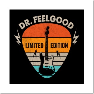 Vintage Dr Feelgood Name Guitar Pick Limited Edition Birthday Posters and Art